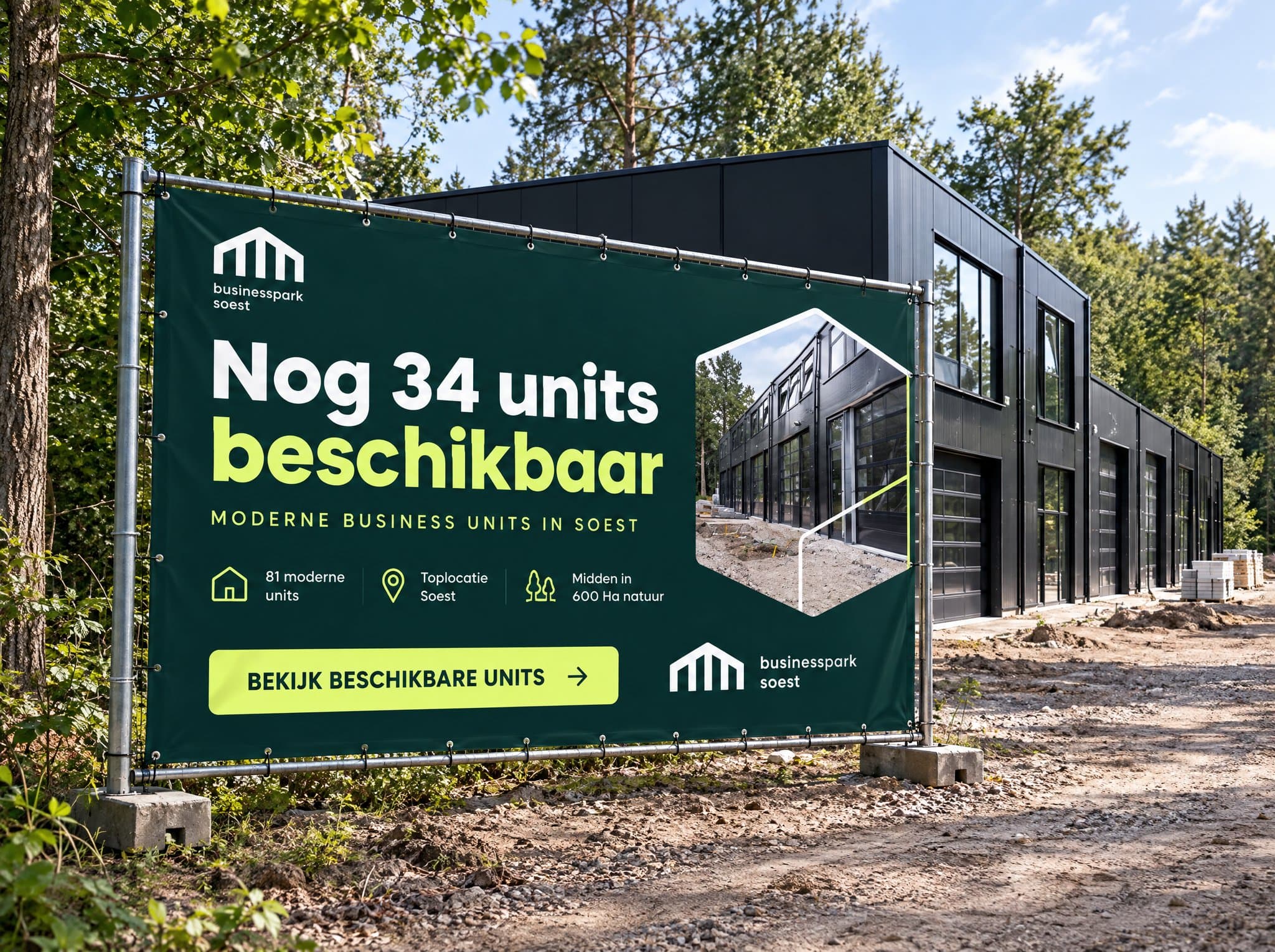 Voorbeeldmockup Businesspark Soest - huisstijl in de praktijk