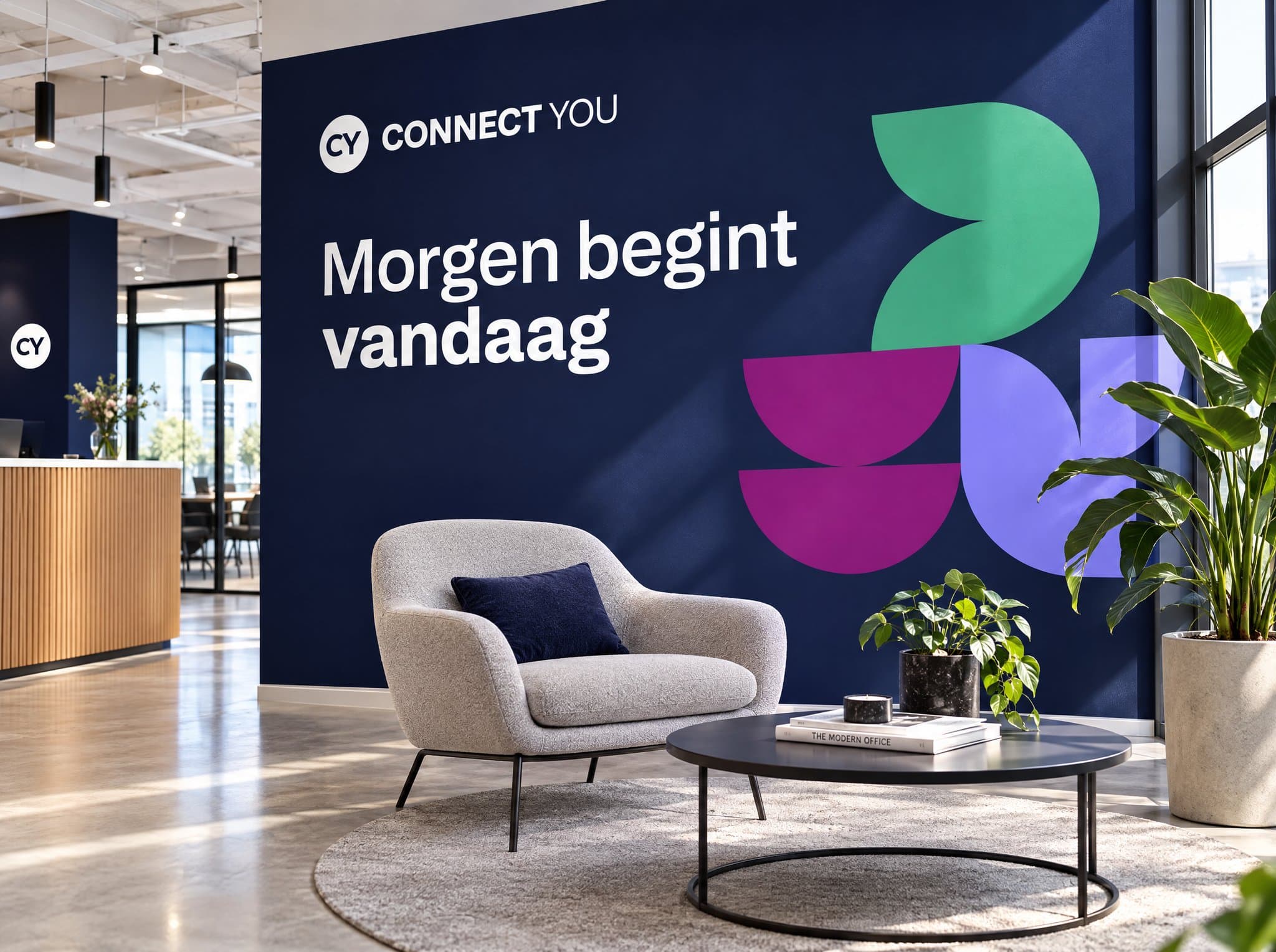 Voorbeeldmockup ConnectYou - huisstijl in de praktijk